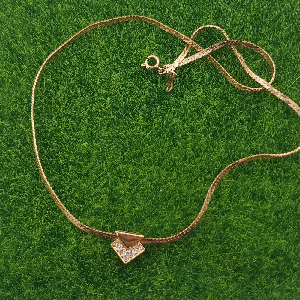 Midcentury 18 Inch Avon N3624 Crystal Necklace